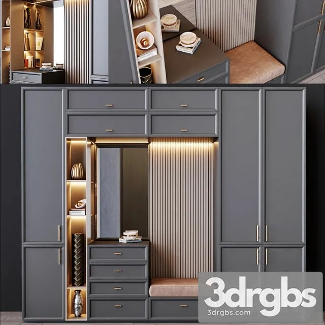 Furniture composition 5 3D Model Free