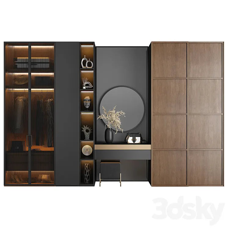 Furniture composition for the hallway 103 3DSMAX Model