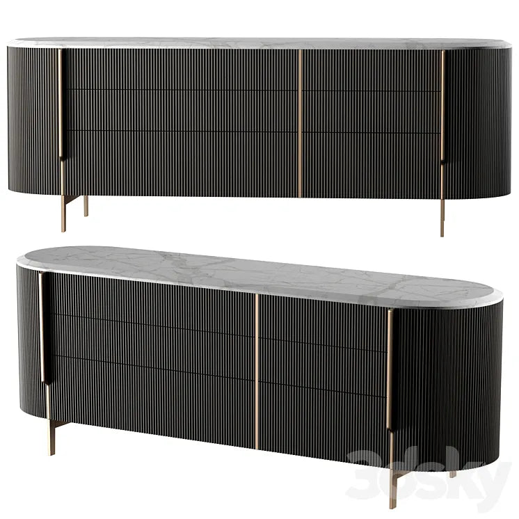 Gallotti & Radice Kumi sideboard 3DSMAX Model