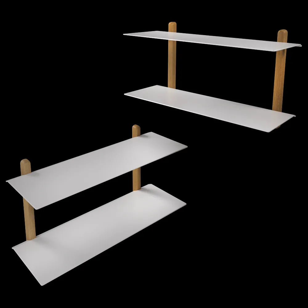 Gejst - Shelf Nivo large F light oak white 3ds Max