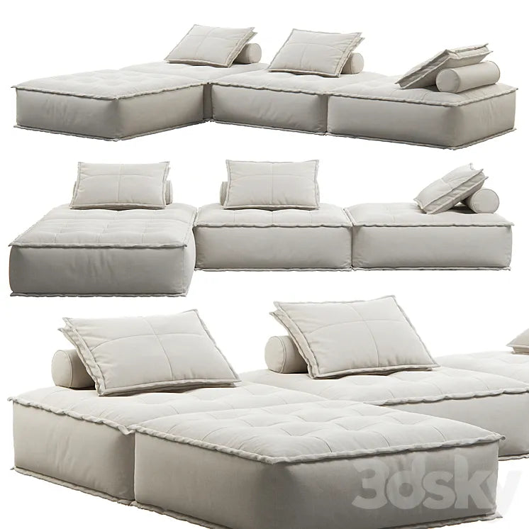 Genuine Corner Sofa by ELEMENT SINGLE 3DSMAX Model