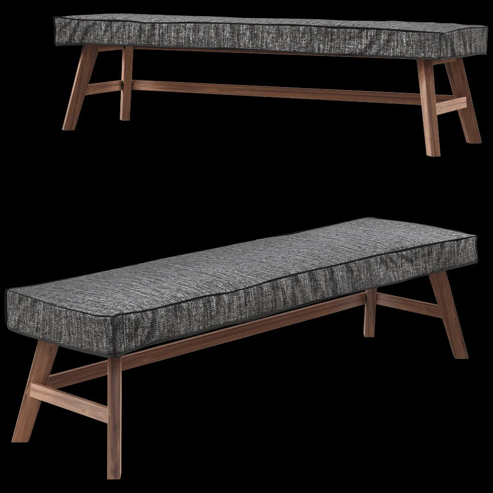 Gervasoni - Bench Gray 3ds Max