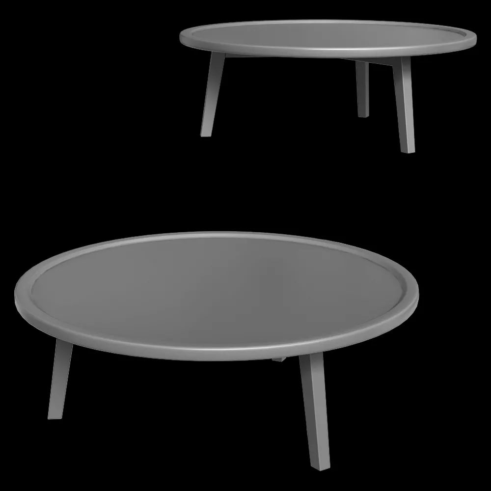 Gervasoni - Coffee table Gray + 3ds Max