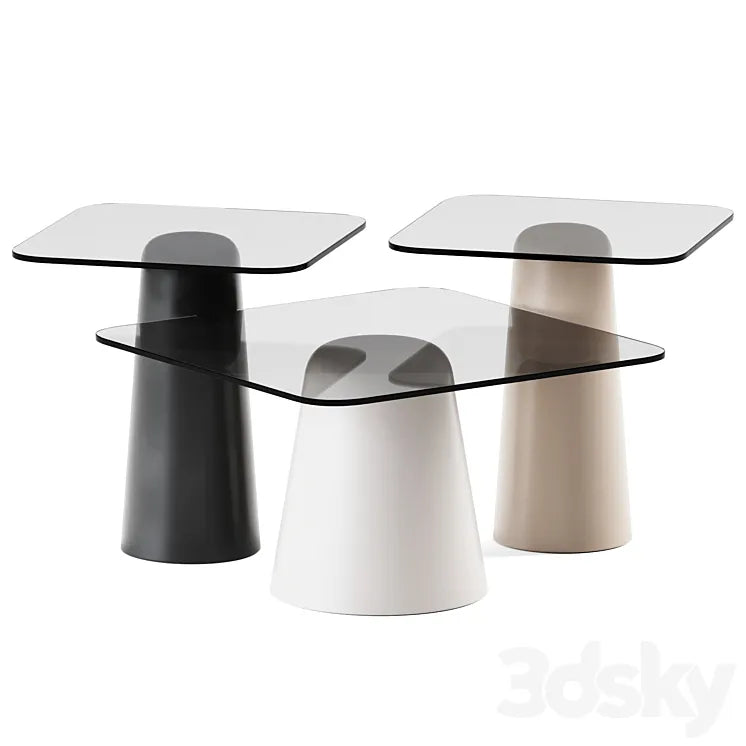 Glass Coffee Tables Balane La Redoute / Glass Table 3DSMAX Model