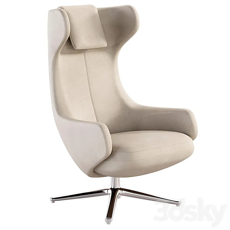 Grand Repos & Ottoman Armchair 3DSMAX Model