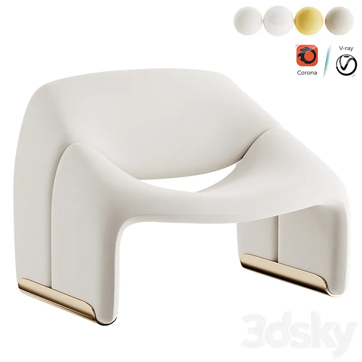 Groovy Lounge Chair for Artifort 3DSMAX Model