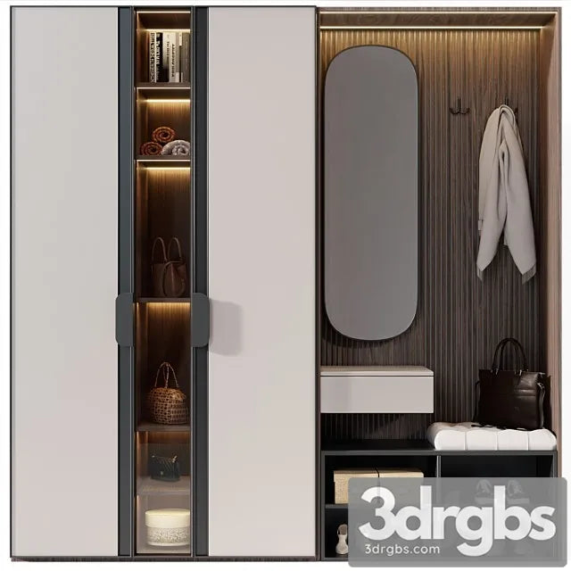 Hallway Furniture Modern 1 3D Model Free