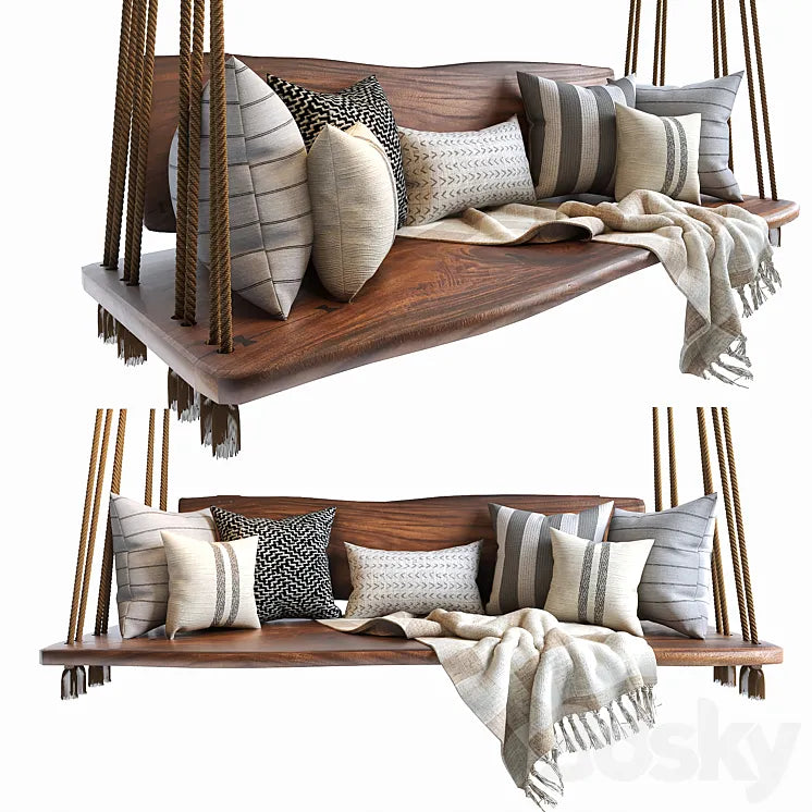 Hanging bench 01 3DSMAX Model
