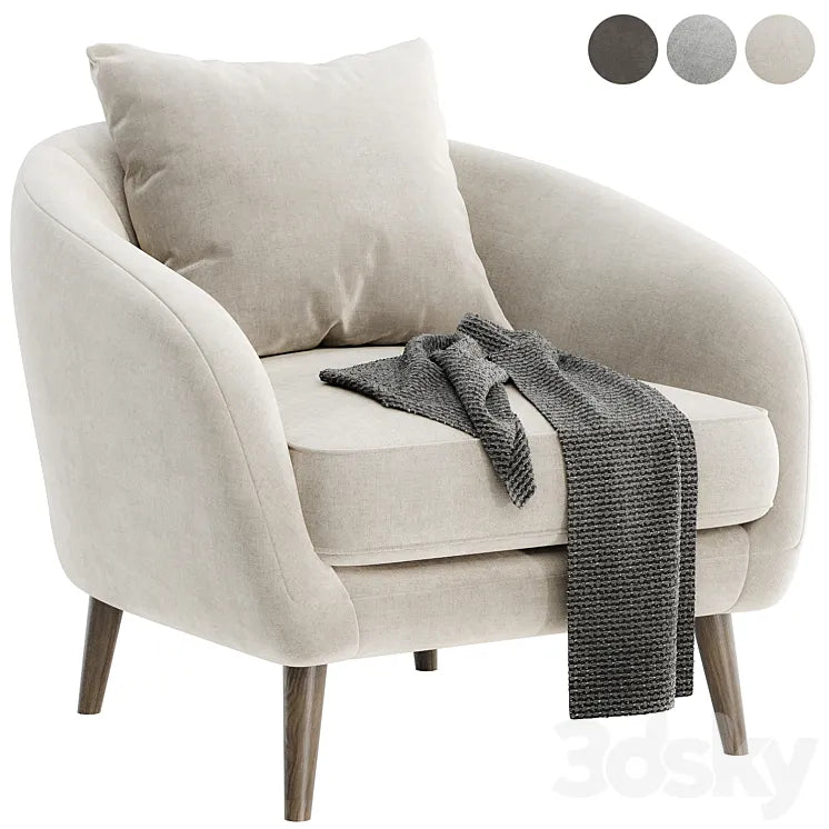 Hanna arm chair 3DSMAX Model