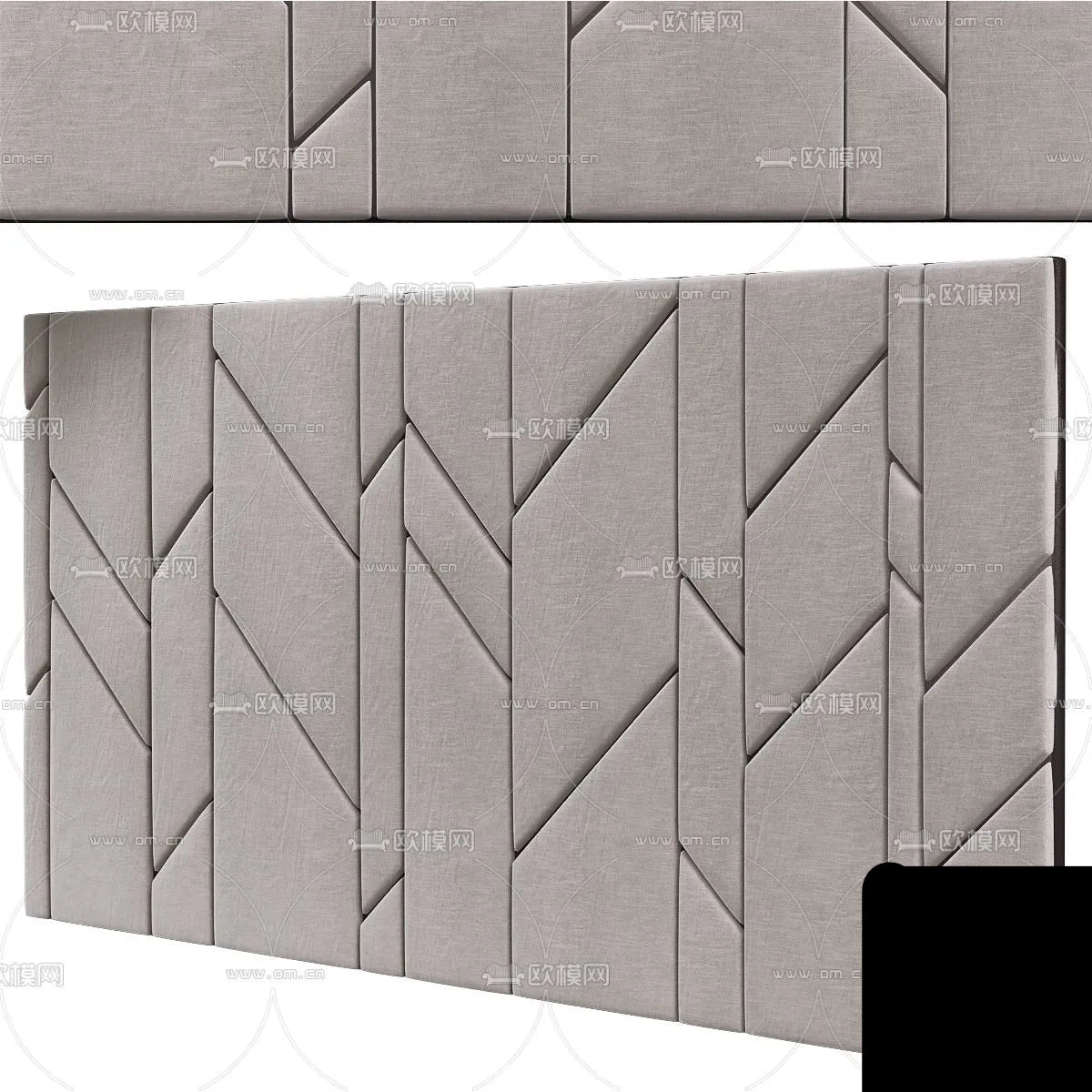 Headboard 3D Model for Bed – Interior 3D – 024