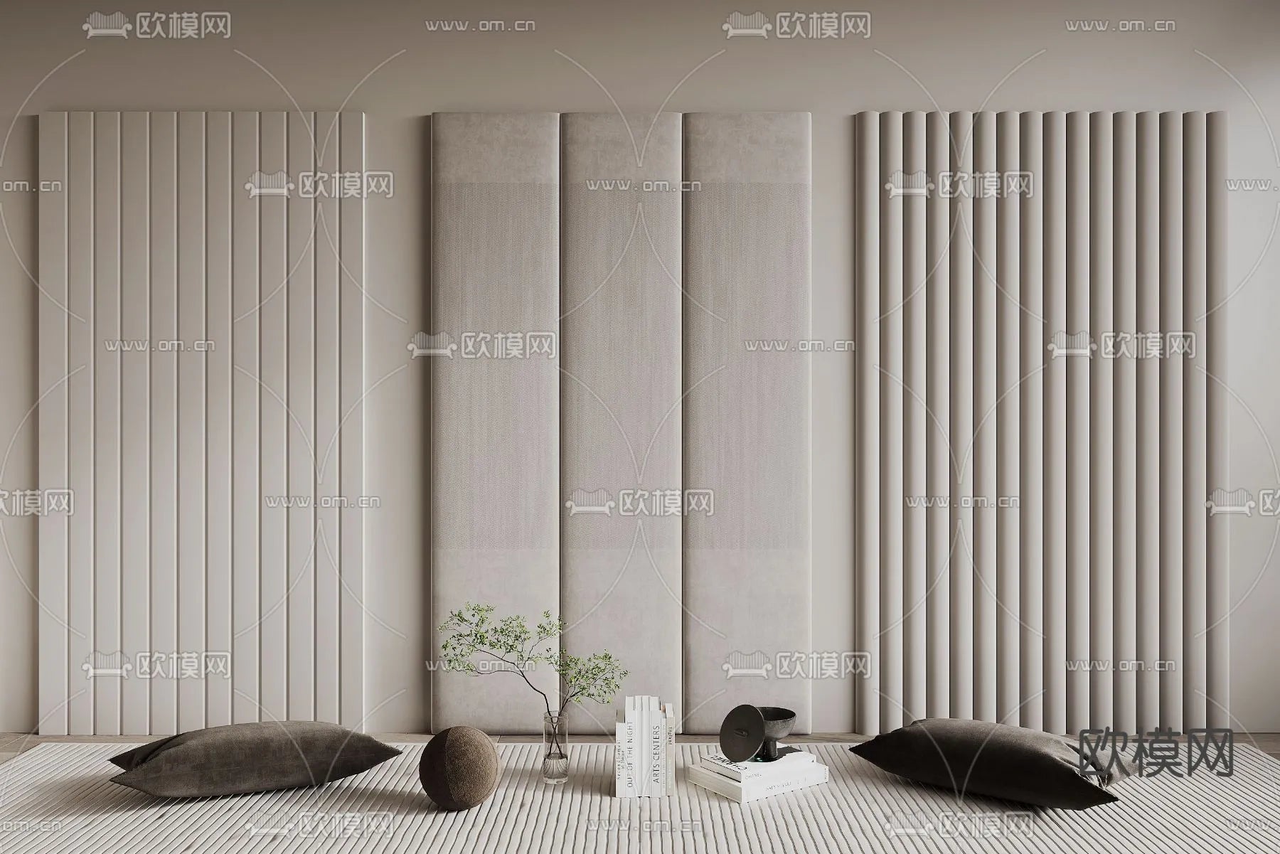 Headboard 3D Model for Bed – Interior 3D – 081
