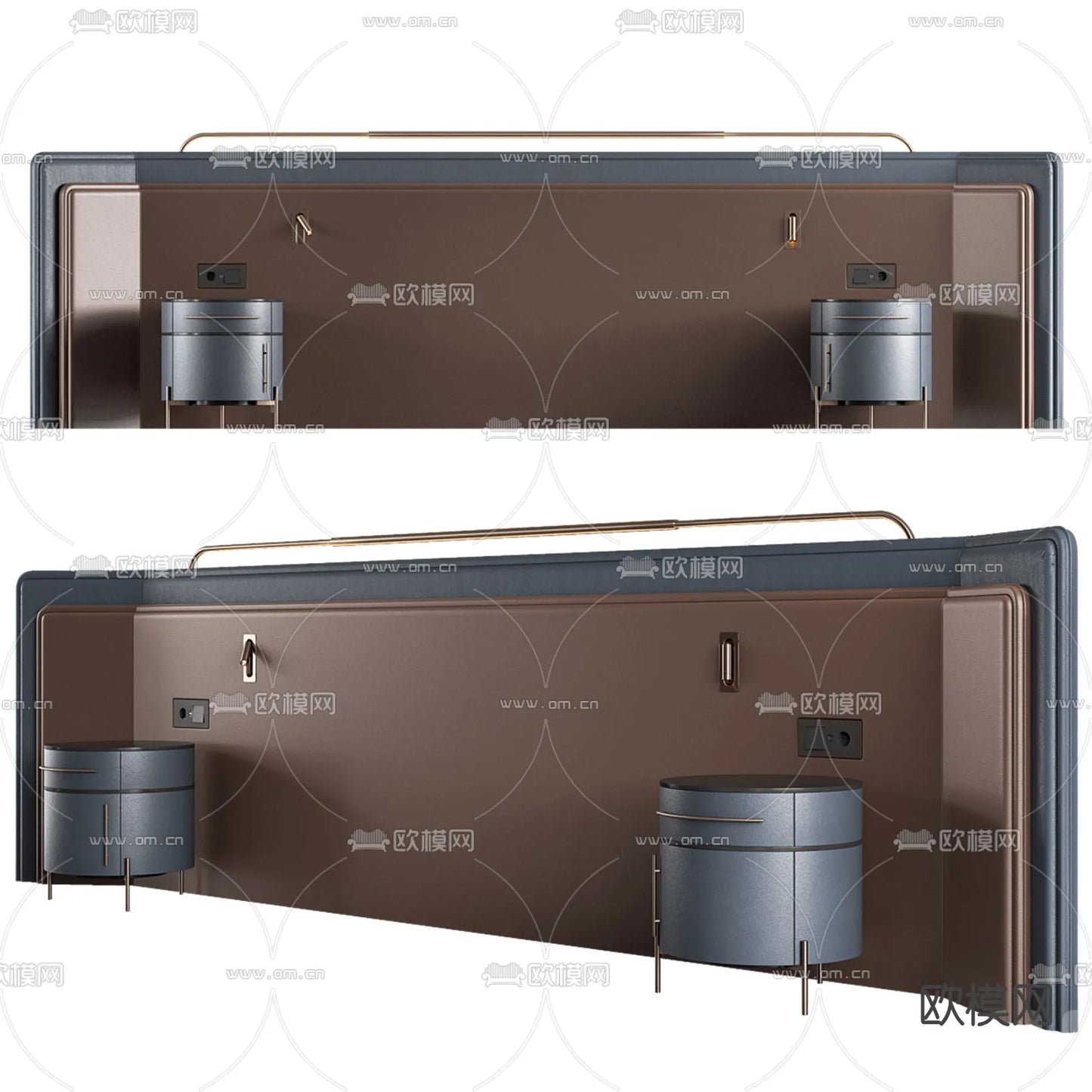 Headboard 3D Model for Bed – Interior 3D – 092