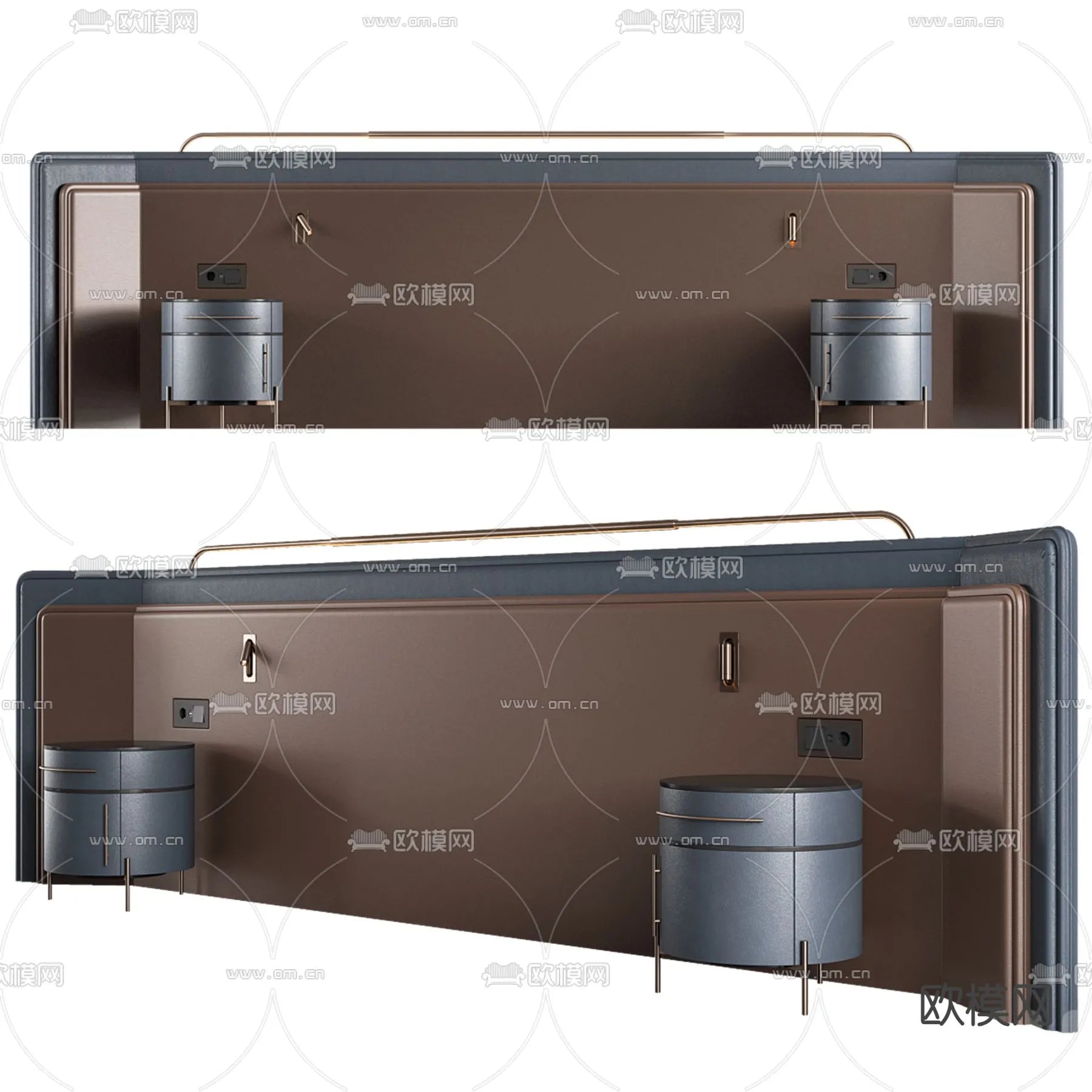 Headboard 3D Model for Bed – Interior 3D – 092