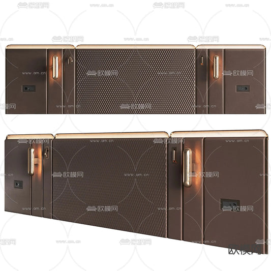 Headboard 3D Model for Bed – Interior 3D – 093