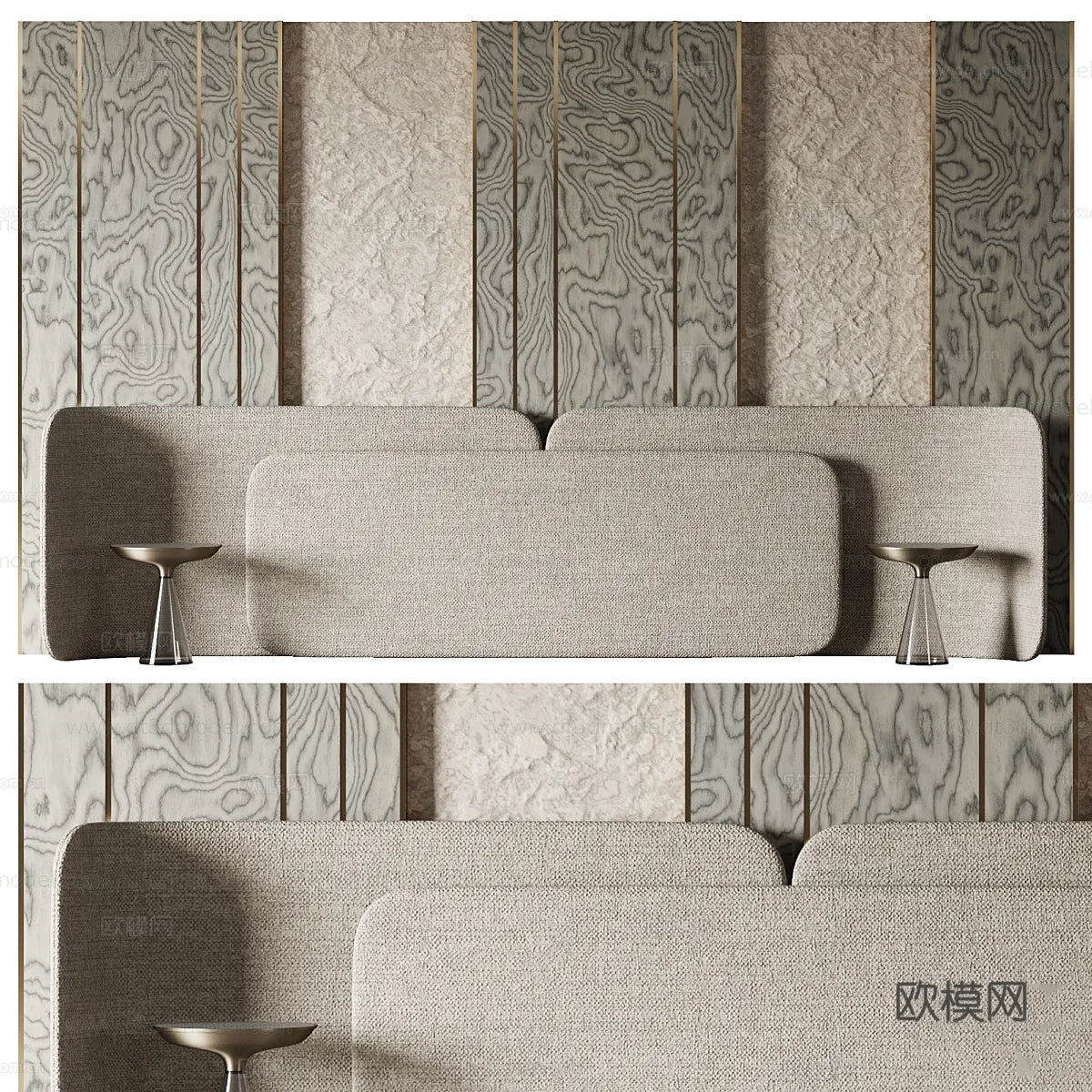 Headboard for Bed 3D Models – 3DSKY – 204 – VRAY Render