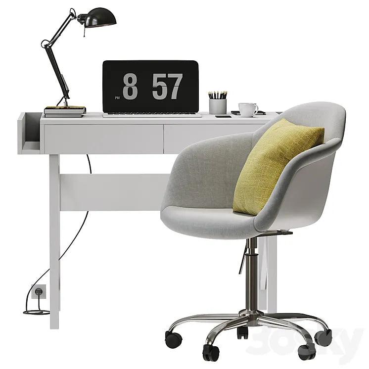 Hunter Gray workplace selseyliving 3DSMAX Model