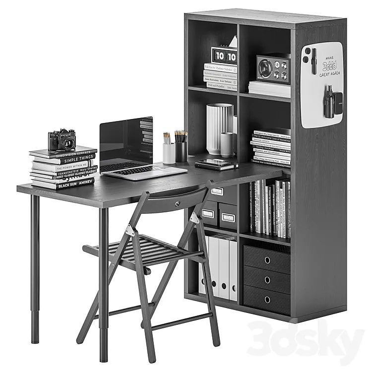 IKEA KALLAX / LAGKAPTEN Workplace 3DSMAX Model