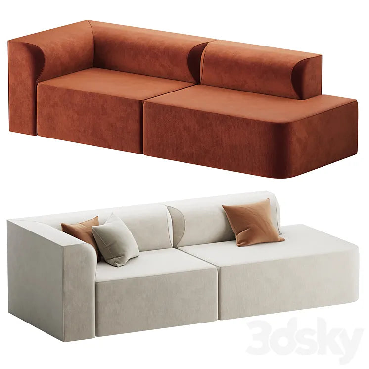 ISLA triple sofa 3DSMAX Model
