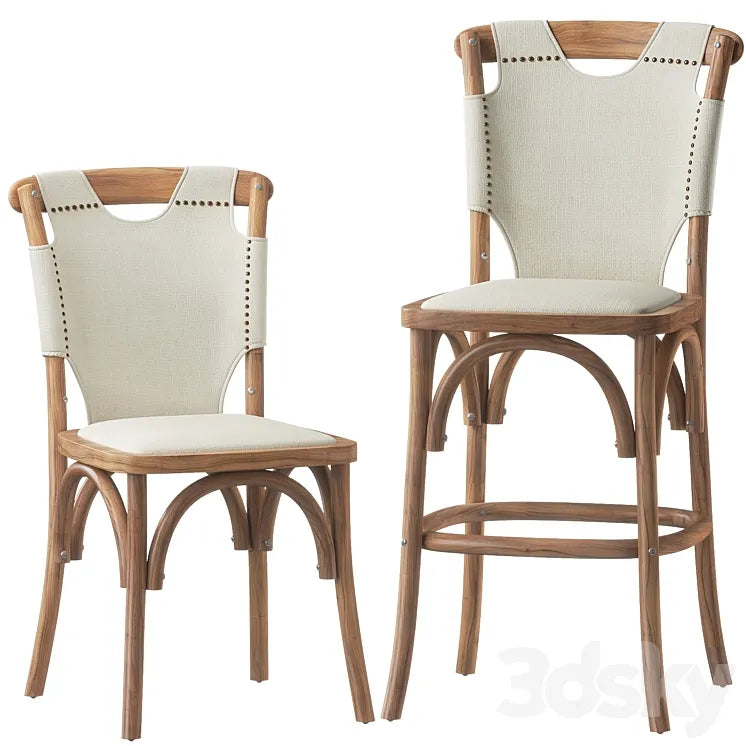 Iyla Rustic Beige Performance Chair 3DSMAX Model