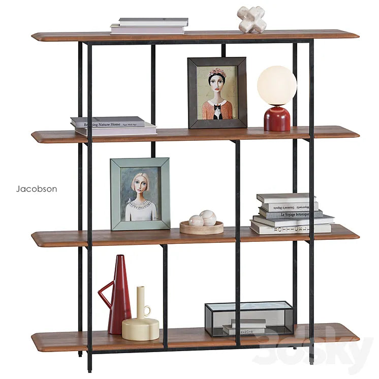 Jacobson Bookcase AM.PM 3DSMAX Model