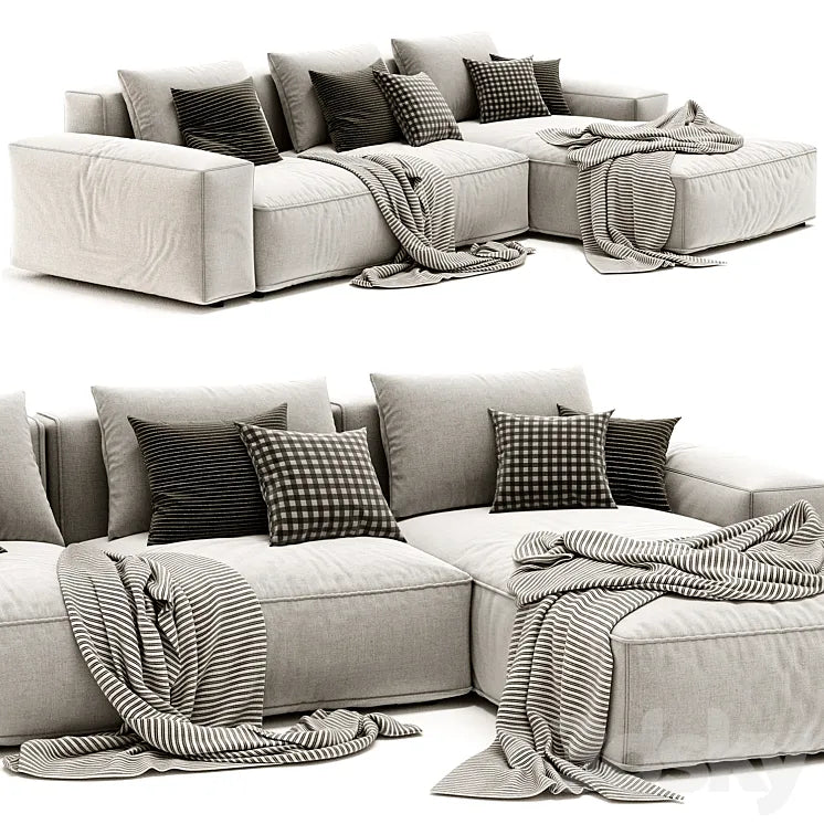 Jesse Daniel Chaise Longue Sofa 3DSMAX Model