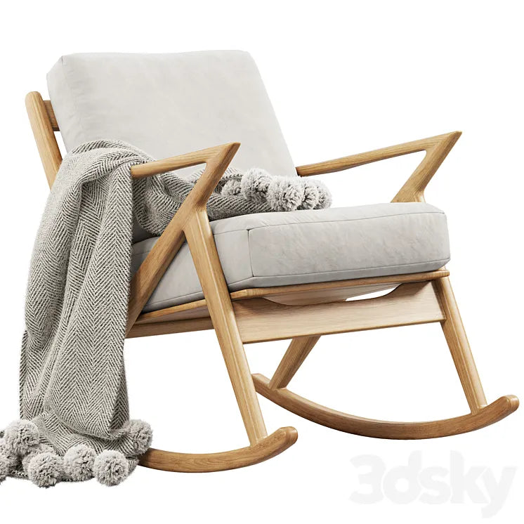 Joybird Soto Rocking Chair (3 options) 3DSMAX Model