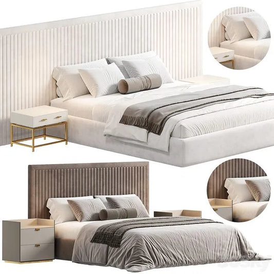 KAMIA Bed by cazarina 3dsMax Model