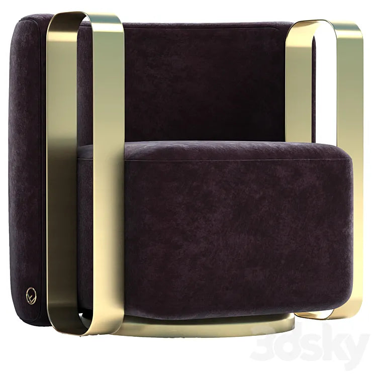 Kelly BRACELET ARMCHAIR 3DSMAX Model