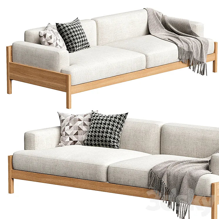Kinuta Sofa 3 Seater A S01 3DSMAX Model