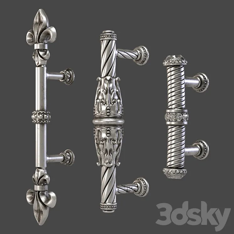 KITCHEN CUPBOARD CABINET DOOR HANDLES set11 3DSMAX Model