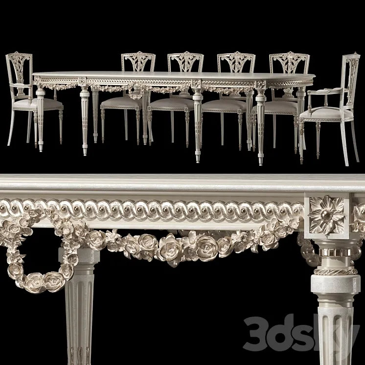 kosovart daphne table and chair 3DSMAX Model