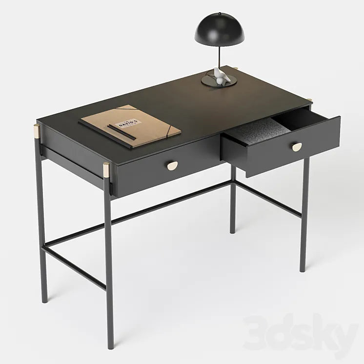 La Redoute Novani Office with 2 drawers 3DSMAX Model