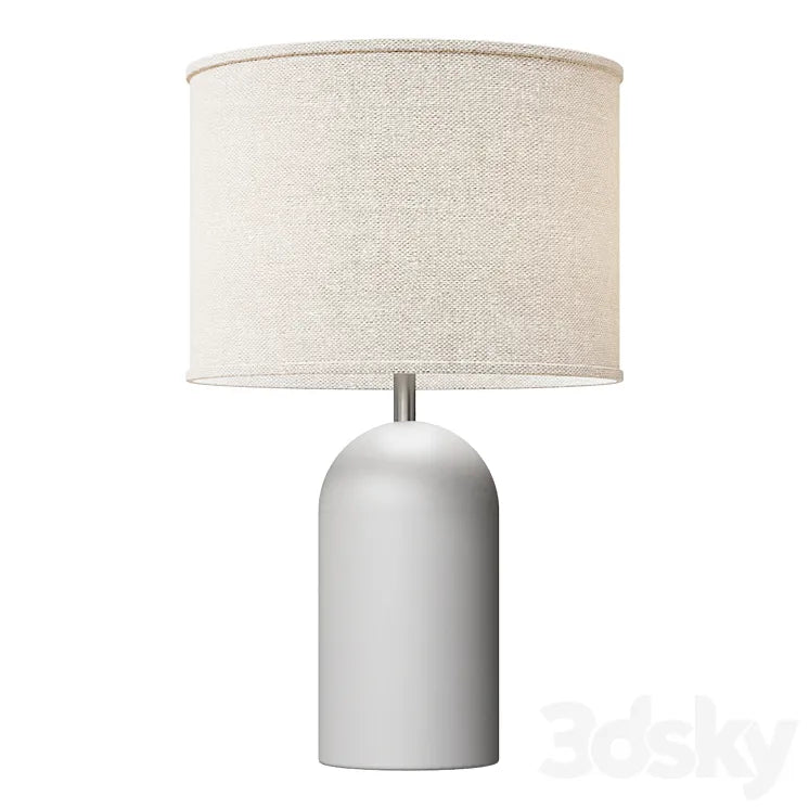 Large Concrete Table Lamp 3DSMAX Model