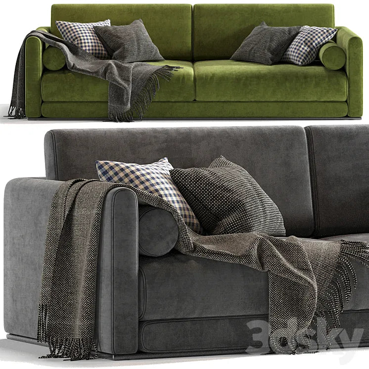 Lario Flexform 2 Seats Sofa-03 3DSMAX Model