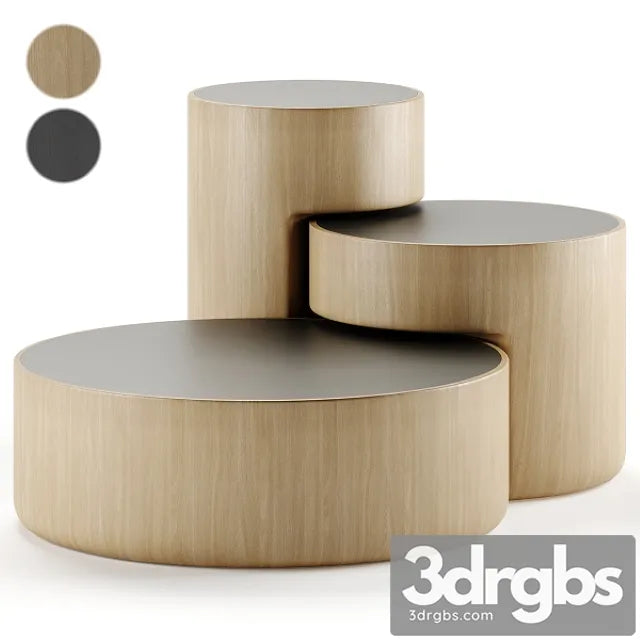 Levels Set of 3 Nesting Tables 3D Model Free