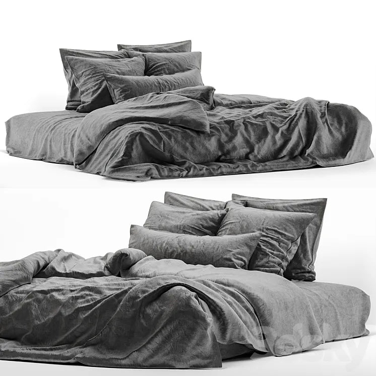 linen bedding 4 3DSMAX Model