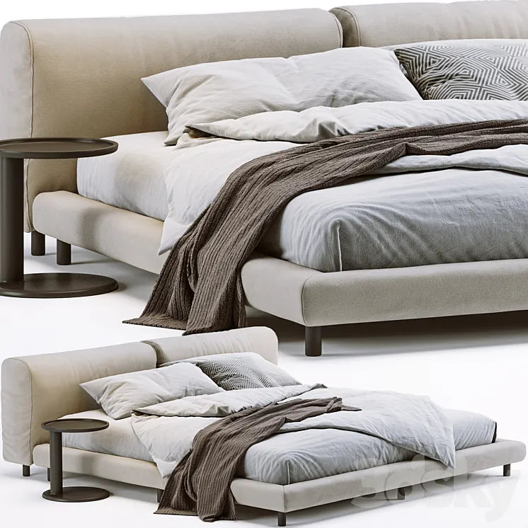 Living Divani Softwall Bed 3DSMAX Model