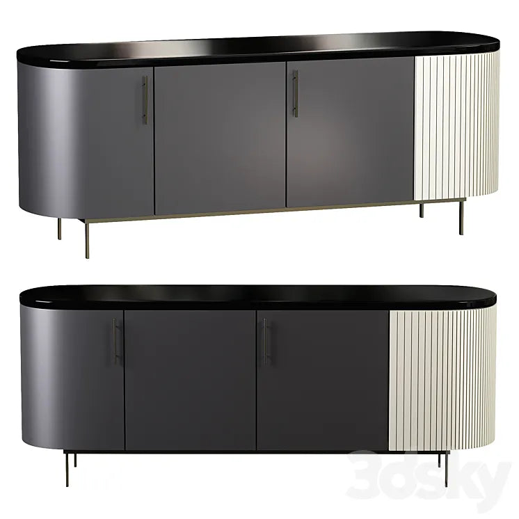 Living Room Tea Cabinet 3DSMAX Model