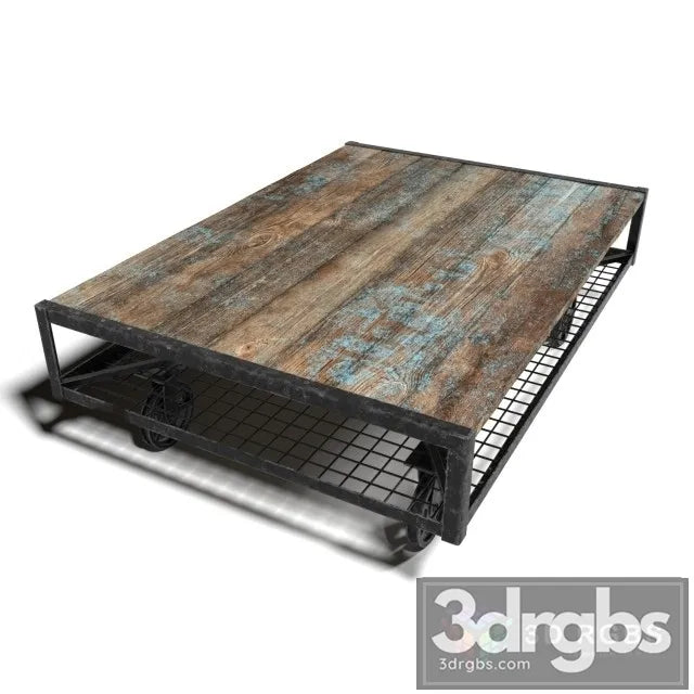 Loft Table Pallette 3D Model Free