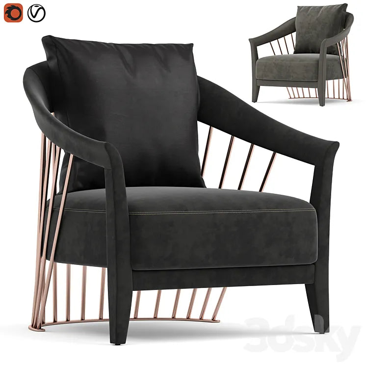 Longhi dorothy armchair 3DSMAX Model