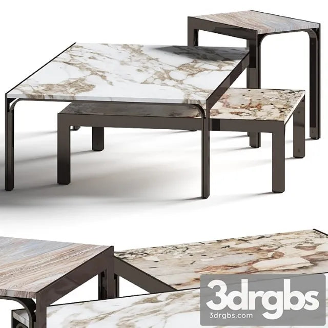 Longhi Edge Coffee Tables 3D Model Free