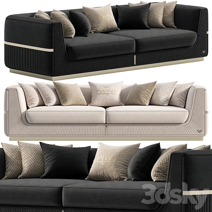 Lorenzo sofa by Twins 3DSMAX Model