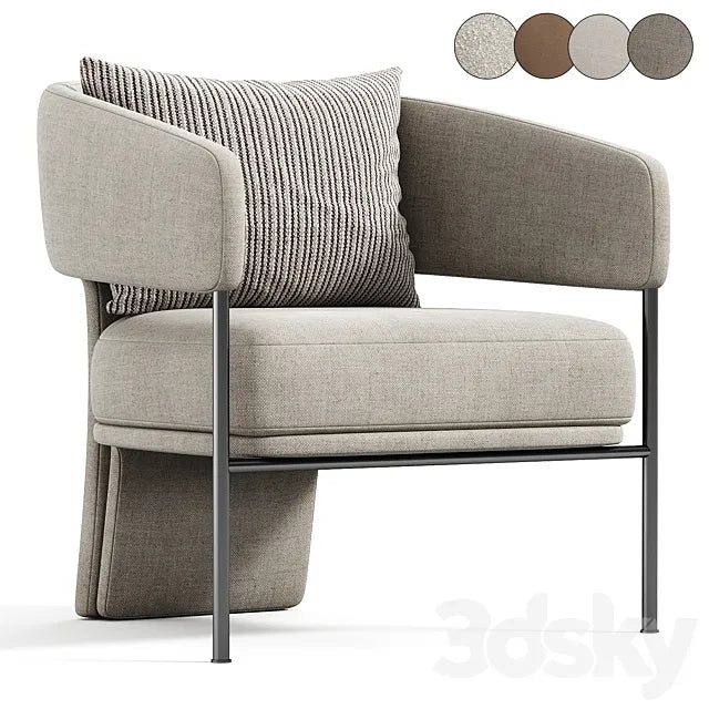 Loti Armchair 3ds Max