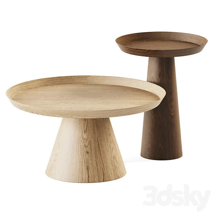 Luana Coffee Table Oak Bloomingville 3DSMAX Model