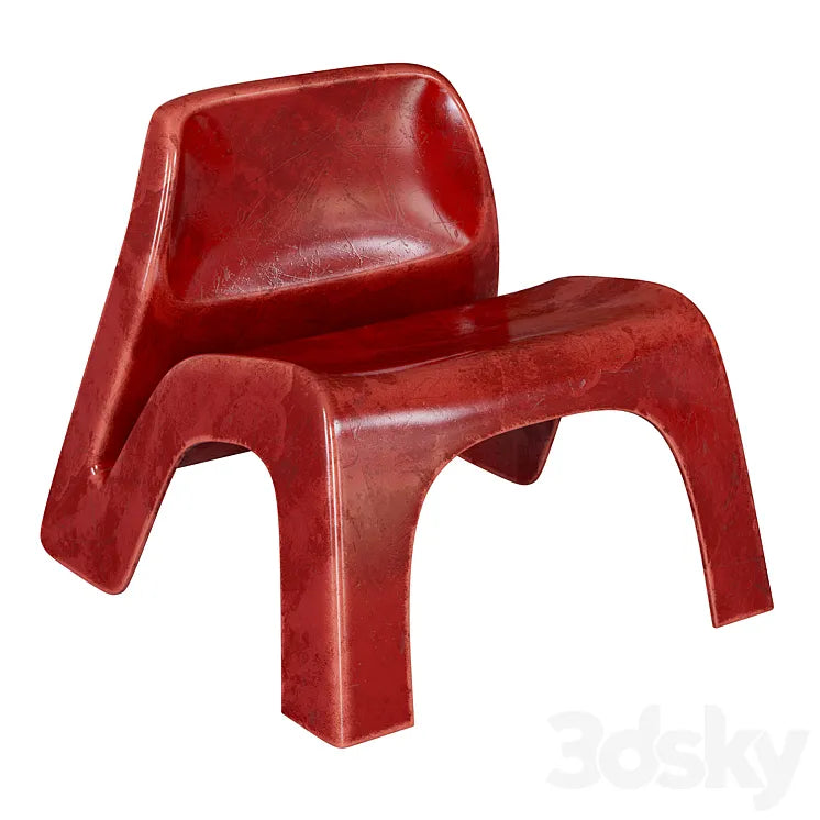 Luigi Colani - Fiberglass lounge chair 3DSMAX Model