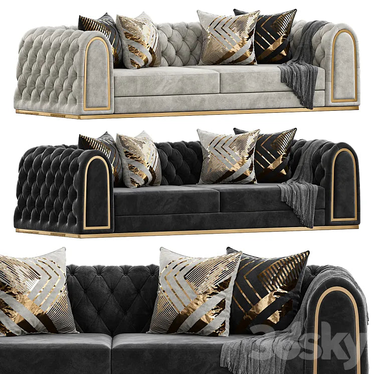Luxury Chesterfield Sofa 3DSMAX Model