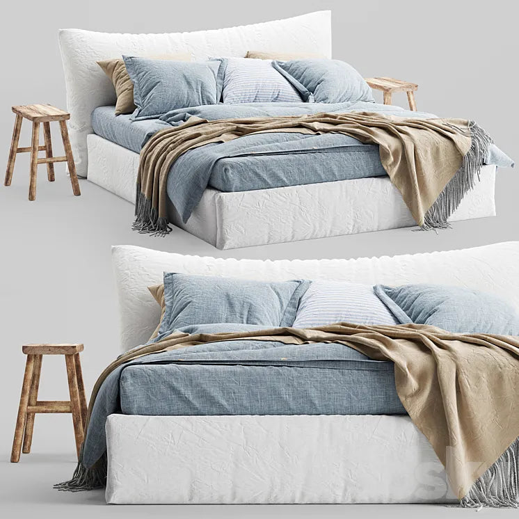 Magic Linen Bed 2 3DSMAX Model