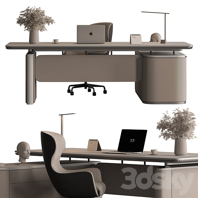Manager Desk – Office Furniture 693 3ds Max