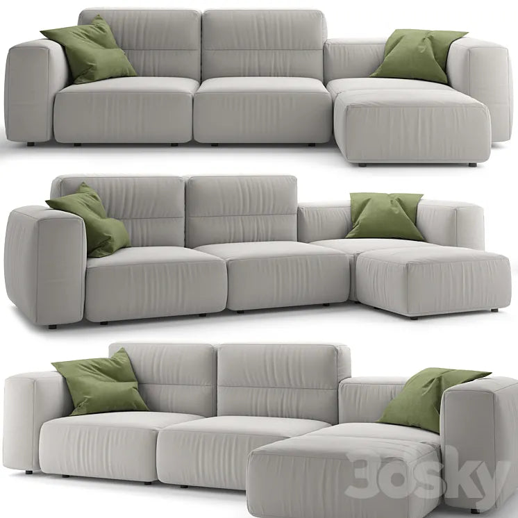 Marenelli Home Manhattan Piping Sofa 3DSMAX Model