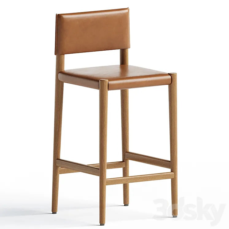 Marseille Counter and Bar Stool 3DSMAX Model